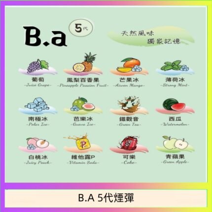 B.A 5代主機煙彈電子煙一盒三顆